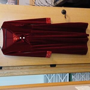 NoraCora Red Velvet Holiday Dress